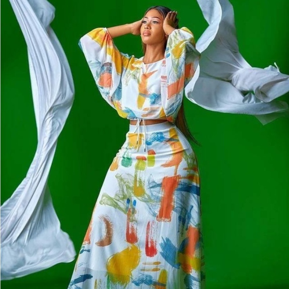 Maxi shirt set